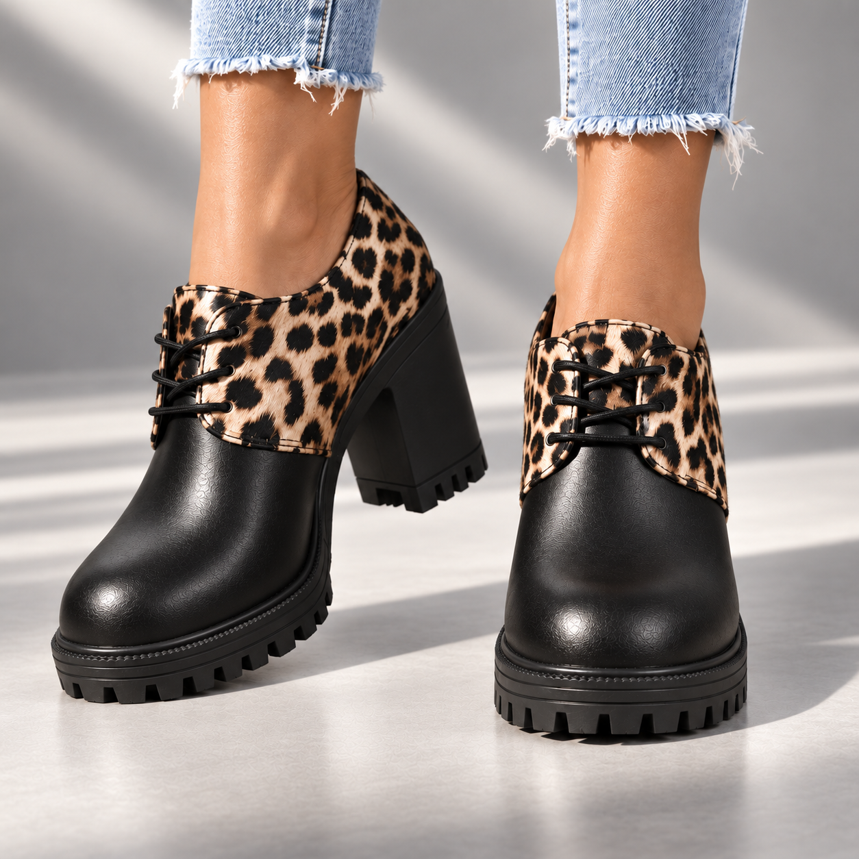 Roxie | Szpilki Retro w Panterkę