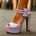 Bella | Szpilki Stiletto z Designerską Kokardą