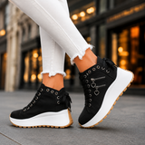 Avery | Jeansowe Platformy na Sznurowanie