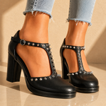 Rhianna | Retro Szpilki z Nitami