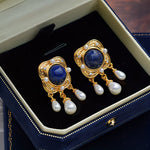Kolczyki żyrandole Błękit