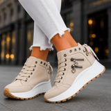 Avery | Jeansowe Platformy na Sznurowanie