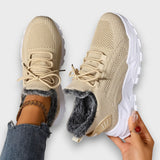 LENA | Ocieplane sneakersy na sznurowadła