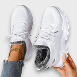 LENA | Ocieplane sneakersy na sznurowadła
