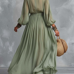 DOROTA | Sukienka maxi w kwiaty