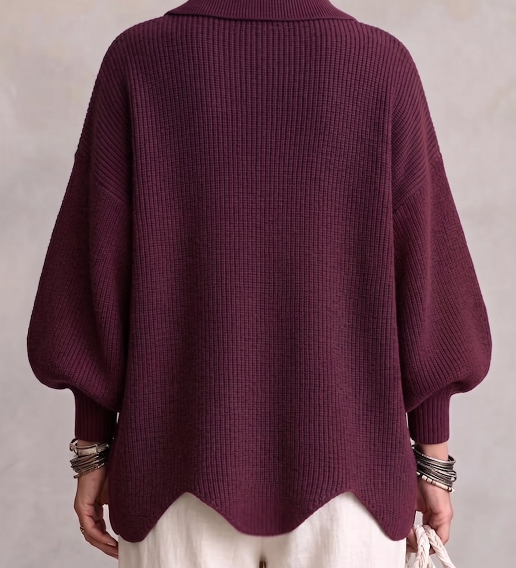 Rina | Elegancki Kardigan Oversize z Efektownymi Guzikami